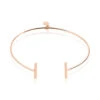 Bracelet Jonc Barrettie Argent Rose