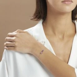 Bracelet Argent Rose Brenna Oxyde De Zirconium -Garmin Soldes FABFRZI004 model0