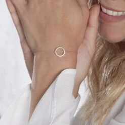 Bracelet Alysone Argent Rose Oxyde De Zirconium -Garmin Soldes FABFRZW150 model1