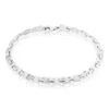Bracelet Maille Lancelot Argent Blanc