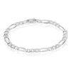 Bracelet Vivian Maille Alternee 1/3 Argent Blanc