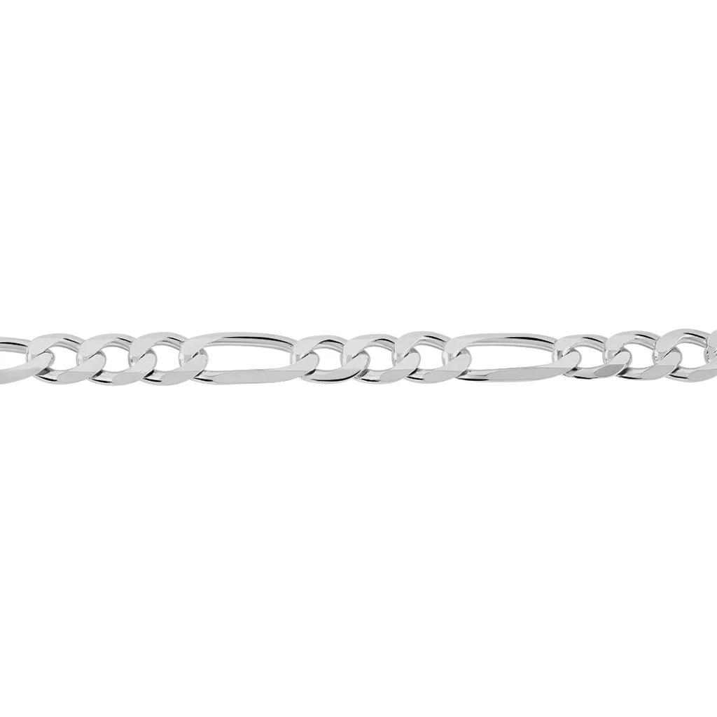 Bracelet Vivian Maille Alternee 1/3 Argent Blanc 4 Bracelet Vivian Maille Alternee 1/3 Argent Blanc – Image 2