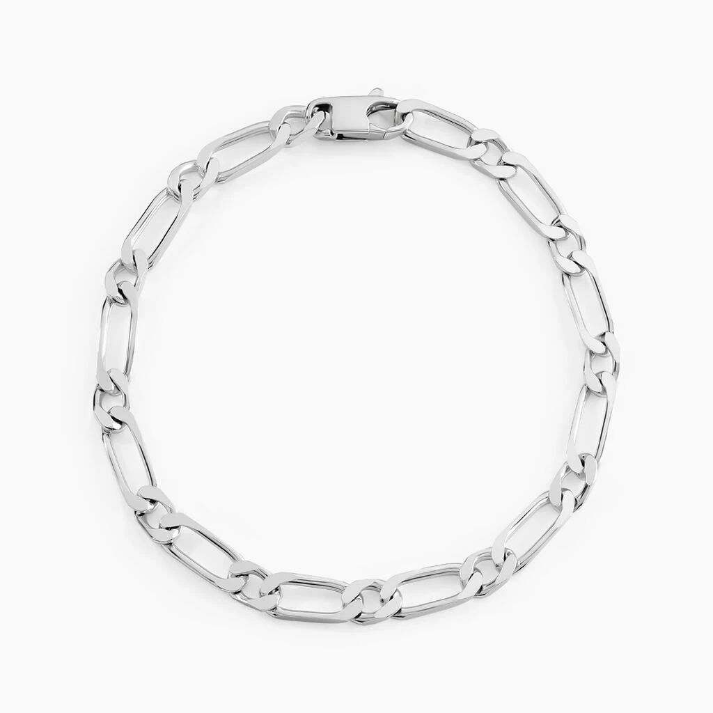 Bracelet Anilo Maille Alternee 1/1 Argent Blanc 3 Bracelet Anilo Maille Alternee 1/1 Argent Blanc