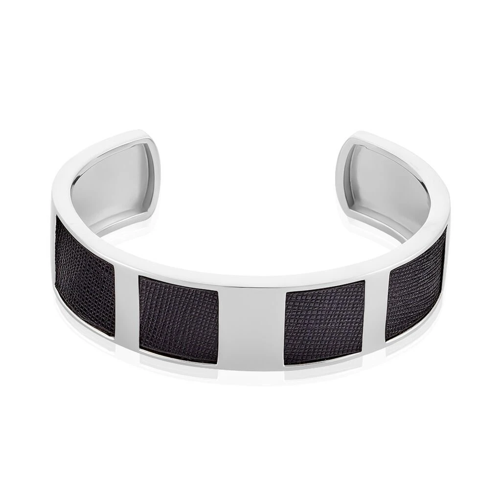 Bracelet Jonc Milo Argent Blanc 3 Bracelet Jonc Milo Argent Blanc