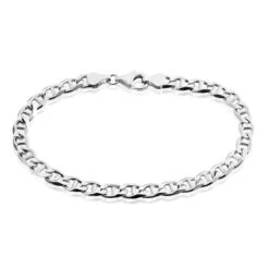 Bracelet Piato Marine Argent Blanc