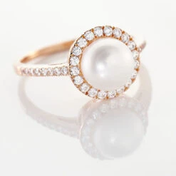 Bague Olivia Argent Rose Perle De Culture Et Oxyde De Zirconium 11 Bague Olivia Argent Rose Perle De Culture Et Oxyde De Zirconium -Garmin Soldes FADFBU2163 view3