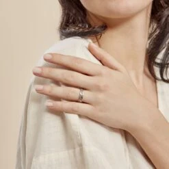 Bague Sidgy Argent Blanc 15 Bague Sidgy Argent Blanc -Garmin Soldes FADFBW0319 model1