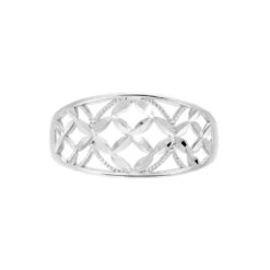 Bague Losangia Argent Blanc -Garmin Soldes FADFBW0422 view1