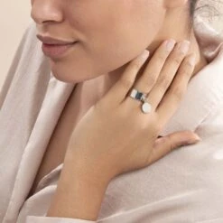 Bague Cecil Argent Blanc -Garmin Soldes FADFBW0905 model0