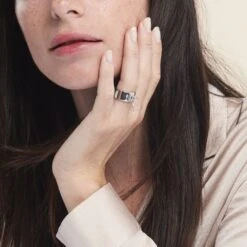 Bague Argent Blanc Psara -Garmin Soldes FADFBW0949 model1