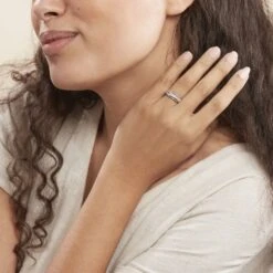 Bague Urpa Argent Blanc Oxyde De Zirconium -Garmin Soldes FADFBZW11U model0