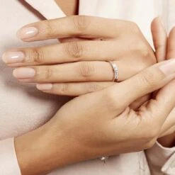 Bague Solitaire Maella Argent Blanc Oxyde De Zirconium -Garmin Soldes FADFBZW13F model1