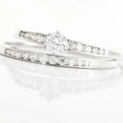 Bague Solitaire Maella Argent Blanc Oxyde De Zirconium -Garmin Soldes FADFBZW13F view3