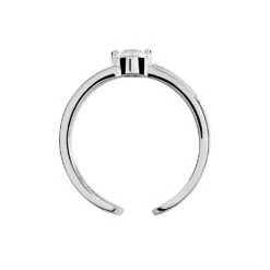 Bague Saki Argent Blanc Oxyde De Zirconium -Garmin Soldes FADFBZW15Y view2