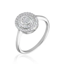 Bague Fidjy Argent Blanc Oxyde De Zirconium