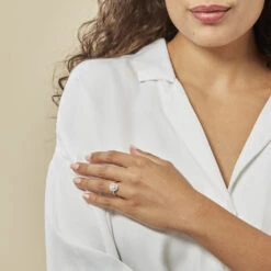 Bague Fidjy Argent Blanc Oxyde De Zirconium -Garmin Soldes FADFBZW18Z model0