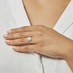 Bague Fidjy Argent Blanc Oxyde De Zirconium -Garmin Soldes FADFBZW18Z model1