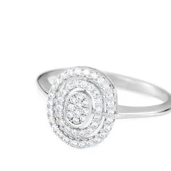 Bague Fidjy Argent Blanc Oxyde De Zirconium -Garmin Soldes FADFBZW18Z view3