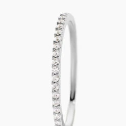 Bague Jaquelyn Argent Blanc Oxyde De Zirconium -Garmin Soldes FADFBZW1FI view1