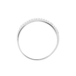 Bague Jaquelyn Argent Blanc Oxyde De Zirconium -Garmin Soldes FADFBZW1FI view2