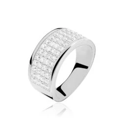 Bague Cecelia Argent Blanc Oxyde De Zirconium