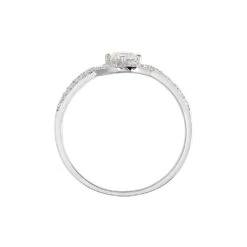 Bague Katerina Argent Blanc Oxyde De Zirconium -Garmin Soldes FADFBZW1RR view2