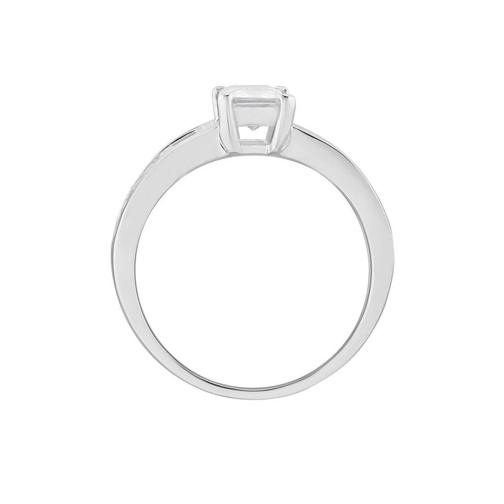 Bague Solitaire Aronn Argent Blanc Oxyde De Zirconium 5 Bague Solitaire Aronn Argent Blanc Oxyde De Zirconium – Image 3