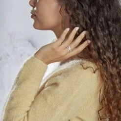 Bague Audon Argent Blanc Oxyde De Zirconium -Garmin Soldes FADFBZW1T6 model1