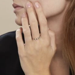 Bague Adriana Argent Blanc Oxyde De Zirconium -Garmin Soldes FADFBZW1W4 model1