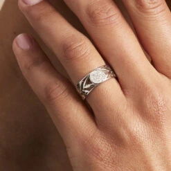 Bague Appius Argent Blanc Oxyde De Zirconium -Garmin Soldes FADFBZW1XA model1