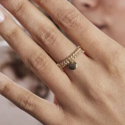 Bague Ajustable Lettice Plaqué Or Jaune Oxyde De Zirconium 13 Bague Ajustable Lettice Plaqué Or Jaune Oxyde De Zirconium -Garmin Soldes FADFJW0227 model1