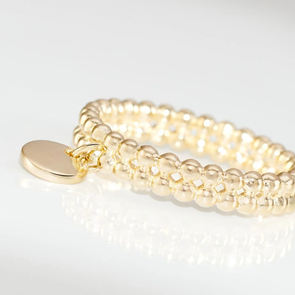 Bague Ajustable Lettice Plaqué Or Jaune Oxyde De Zirconium 6 Bague Ajustable Lettice Plaqué Or Jaune Oxyde De Zirconium – Image 4
