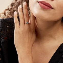 Bague Solitaire Shir Argent Rose Oxyde De Zirconium -Garmin Soldes FADFRZB007 model0