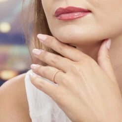 Bague Jannike Argent Rose Oxyde De Zirconium -Garmin Soldes FADFRZW375 model0