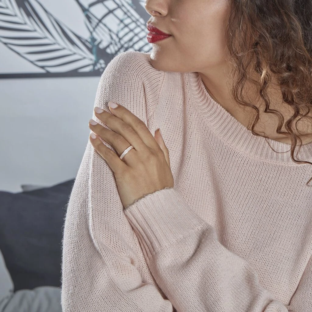 Bague Orlanda Argent Rose Oxyde De Zirconium 7 Bague Orlanda Argent Rose Oxyde De Zirconium – Image 5