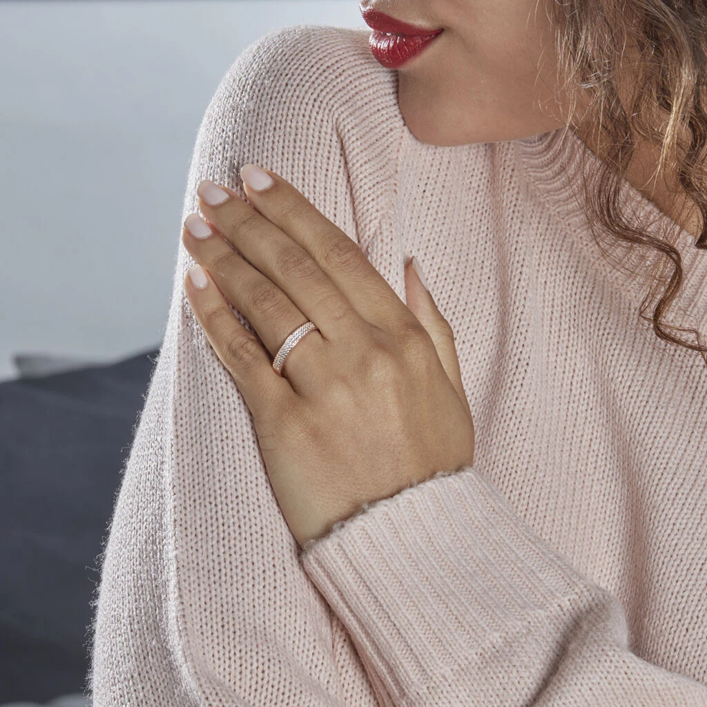 Bague Orlanda Argent Rose Oxyde De Zirconium 8 Bague Orlanda Argent Rose Oxyde De Zirconium – Image 6