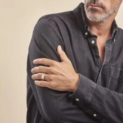 Chevalière Argent Blanc Corentyn -Garmin Soldes FADHBW0042 model0