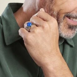 Bague Aleksei Argent Blanc Lapis -Garmin Soldes FADHBXB001 model1