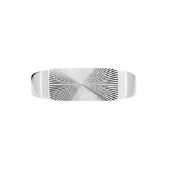Chevalière Hosea Argent Blanc -Garmin Soldes FAHFAW0006 view1