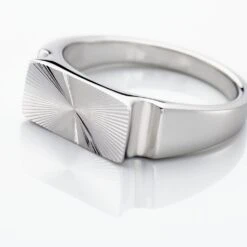 Chevalière Hosea Argent Blanc -Garmin Soldes FAHFAW0006 view3