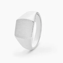 Chevalière Gringoire Argent Blanc -Garmin Soldes FAHFBW0119 view1