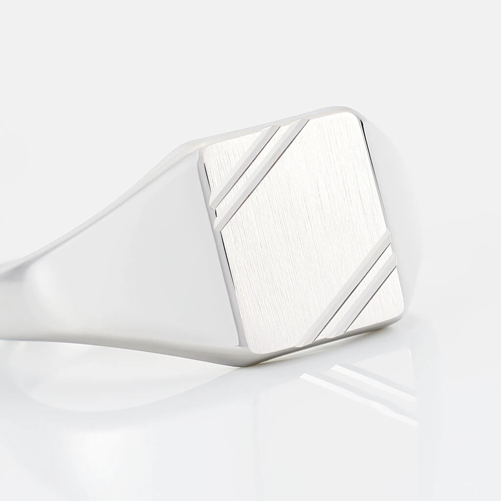 Chevalière Daniel Argent Blanc 6 Chevalière Daniel Argent Blanc – Image 4