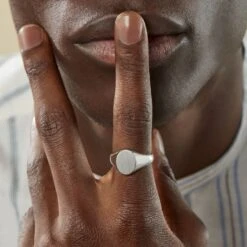 Chevalière Karl Argent Blanc -Garmin Soldes FAHFBW0134 model1