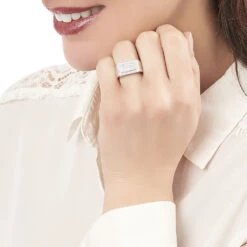 Chevalière Owena Argent Blanc Oxyde De Zirconium -Garmin Soldes FAHFBZW120 model0