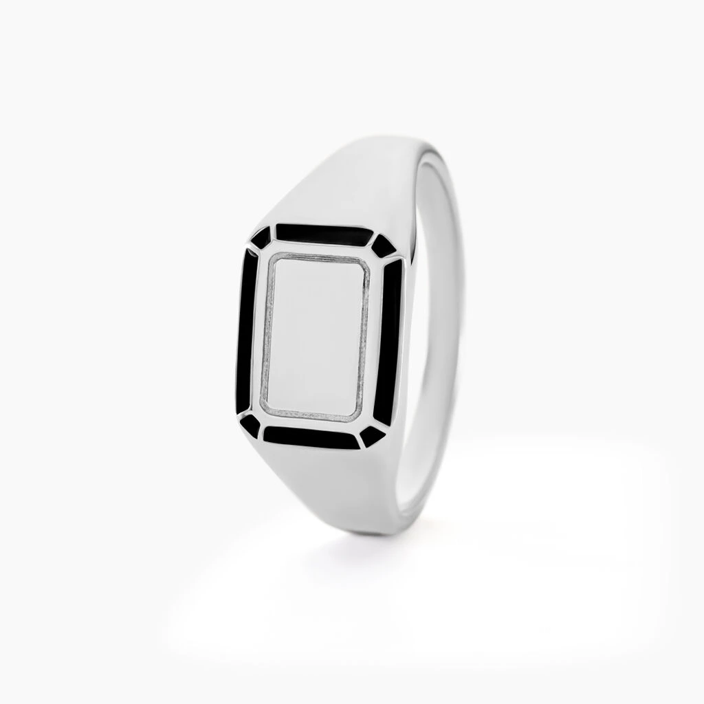 Chevalière Manny Argent Blanc 4 Chevalière Manny Argent Blanc – Image 2