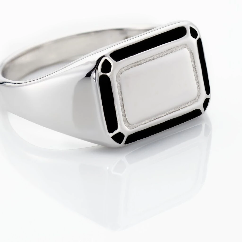 Chevalière Manny Argent Blanc 6 Chevalière Manny Argent Blanc – Image 4