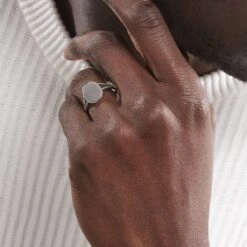 Chevalière Kaleo Argent Blanc -Garmin Soldes FAHHAW0145 model1