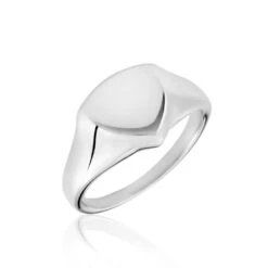 Chevalière Argent Blanc Sami