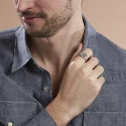 Chevalière Argent Argent Terrence -Garmin Soldes FAHHBW0350 model0