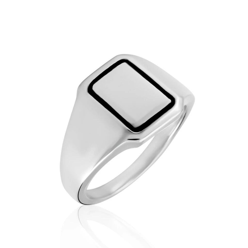 Chevalière Argent Blanc Said 3 Chevalière Argent Blanc Said